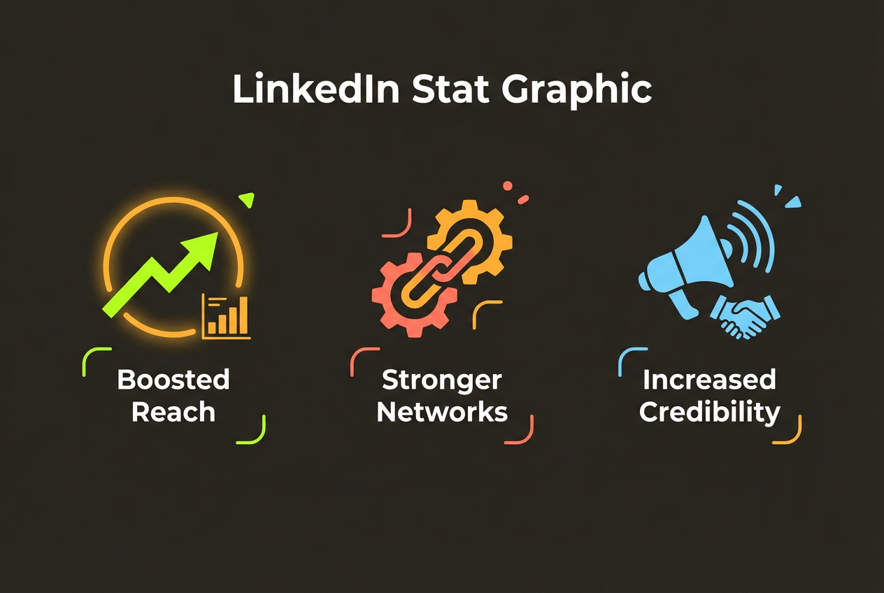 LinkedIn Stat Graphic